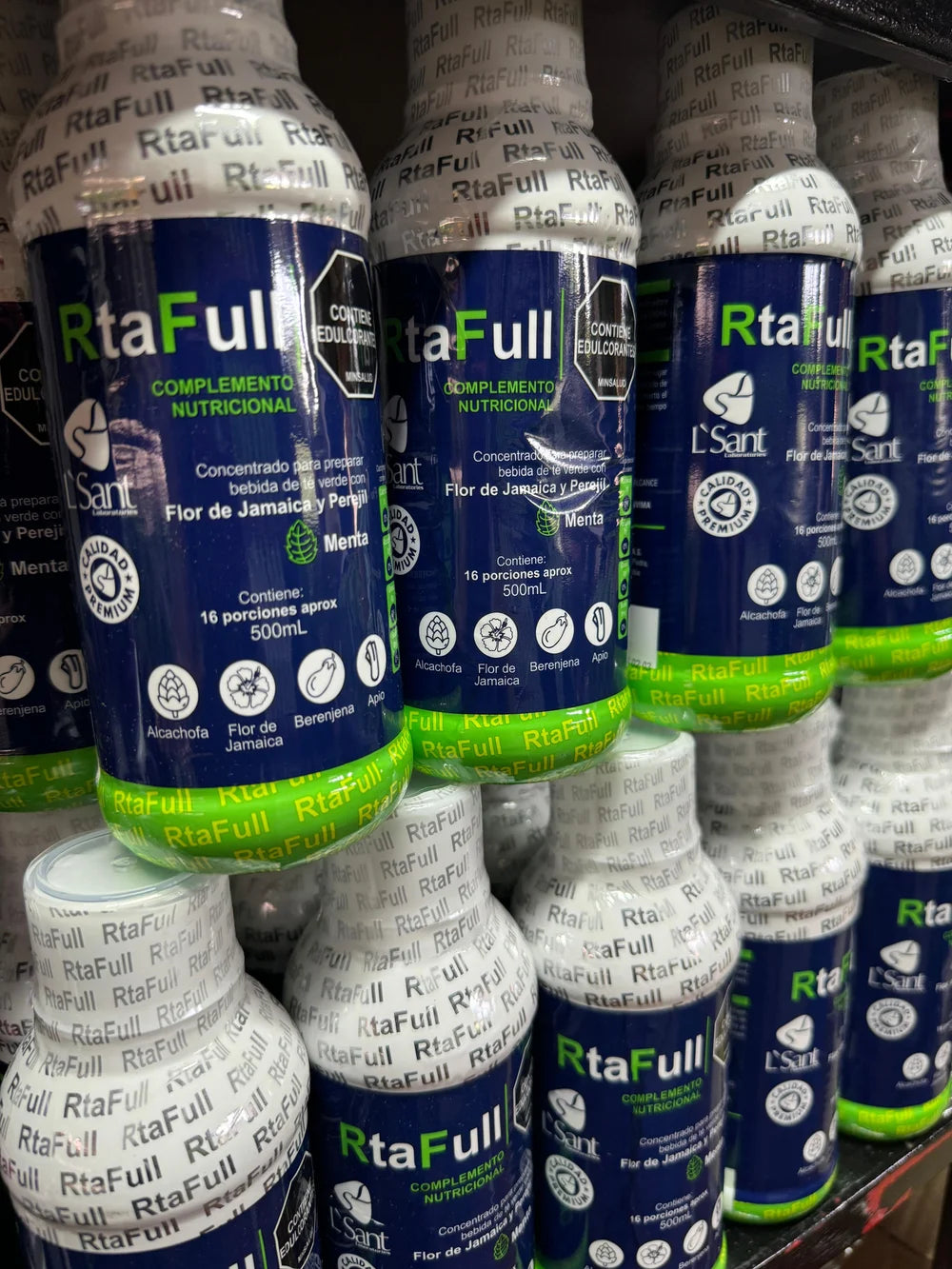 RtaFull de 500 ml sabor menta · fotografía real
